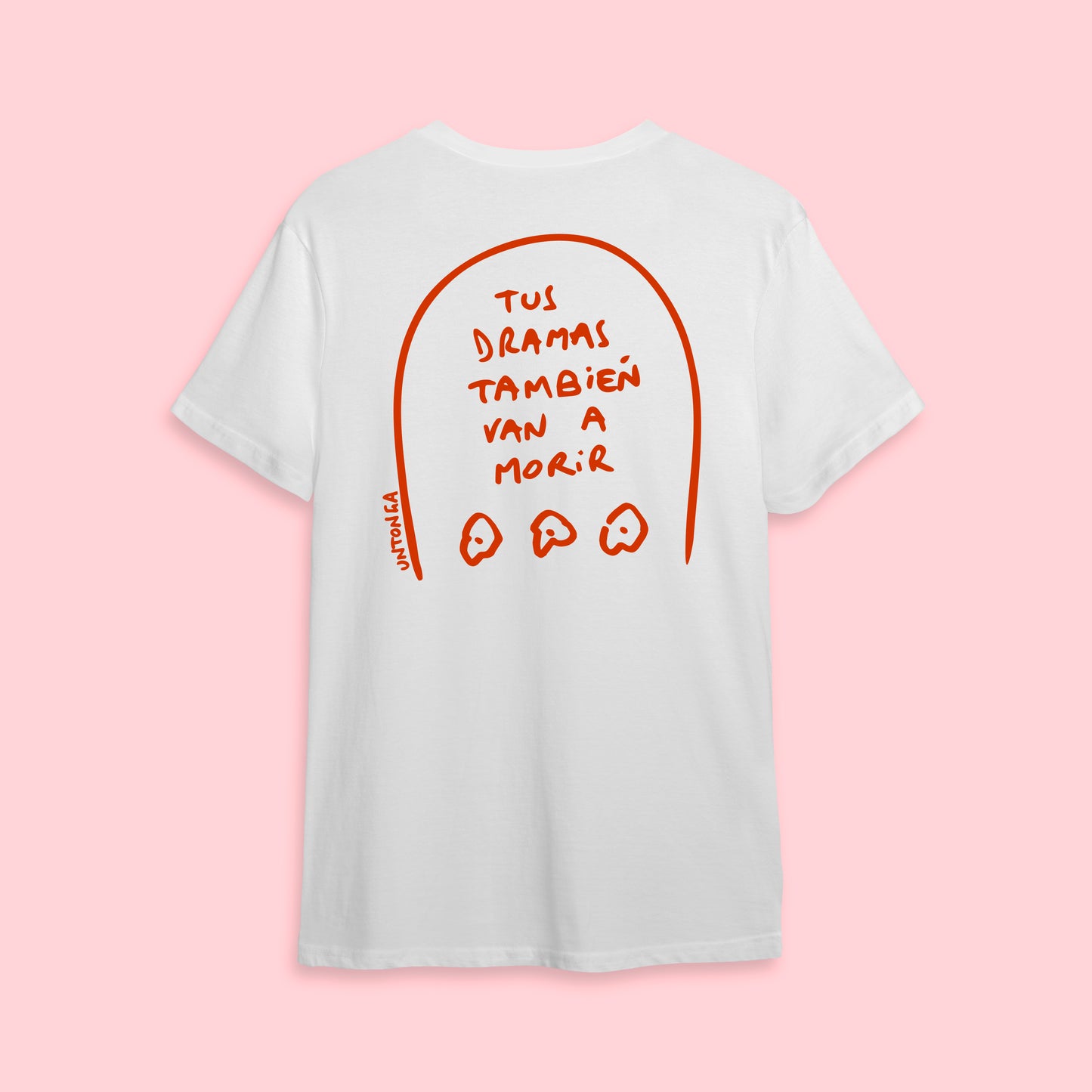 Remera Tus dramas también van a morir - Blanco