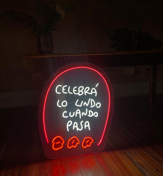 Neón Celebrar Grande