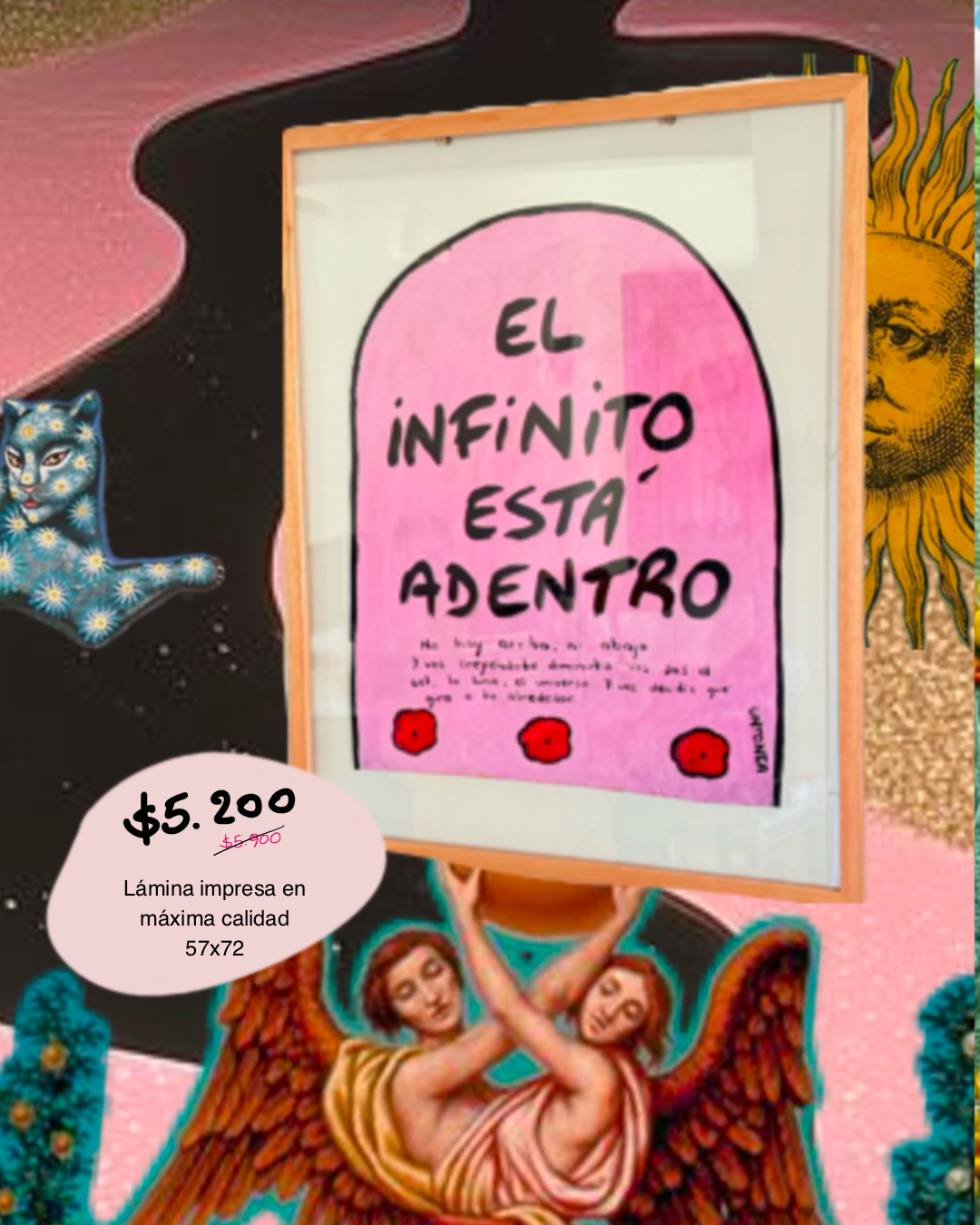 Cuadro grande / El infinito está adentro