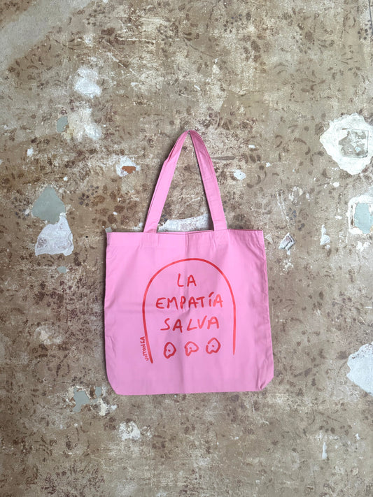 Bolsa La empatía salva / Rosa