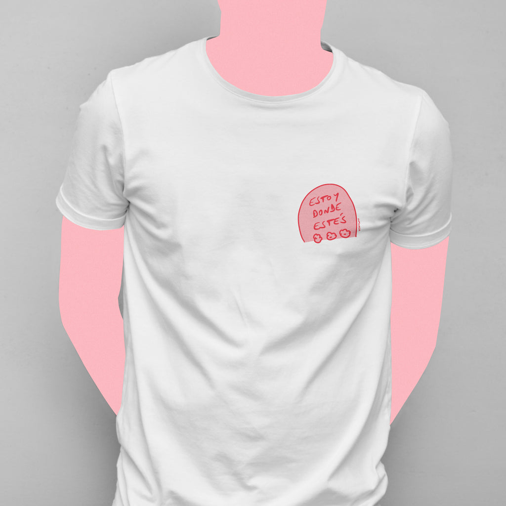 Remera Estoy - Blanco / tumba pequeña