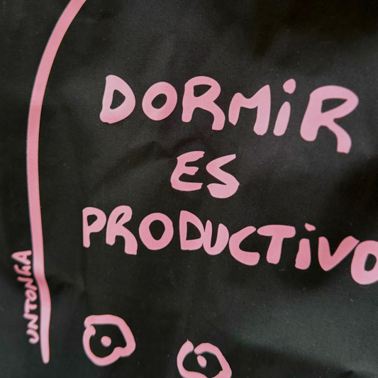 Bolsa - Dormir es productivo