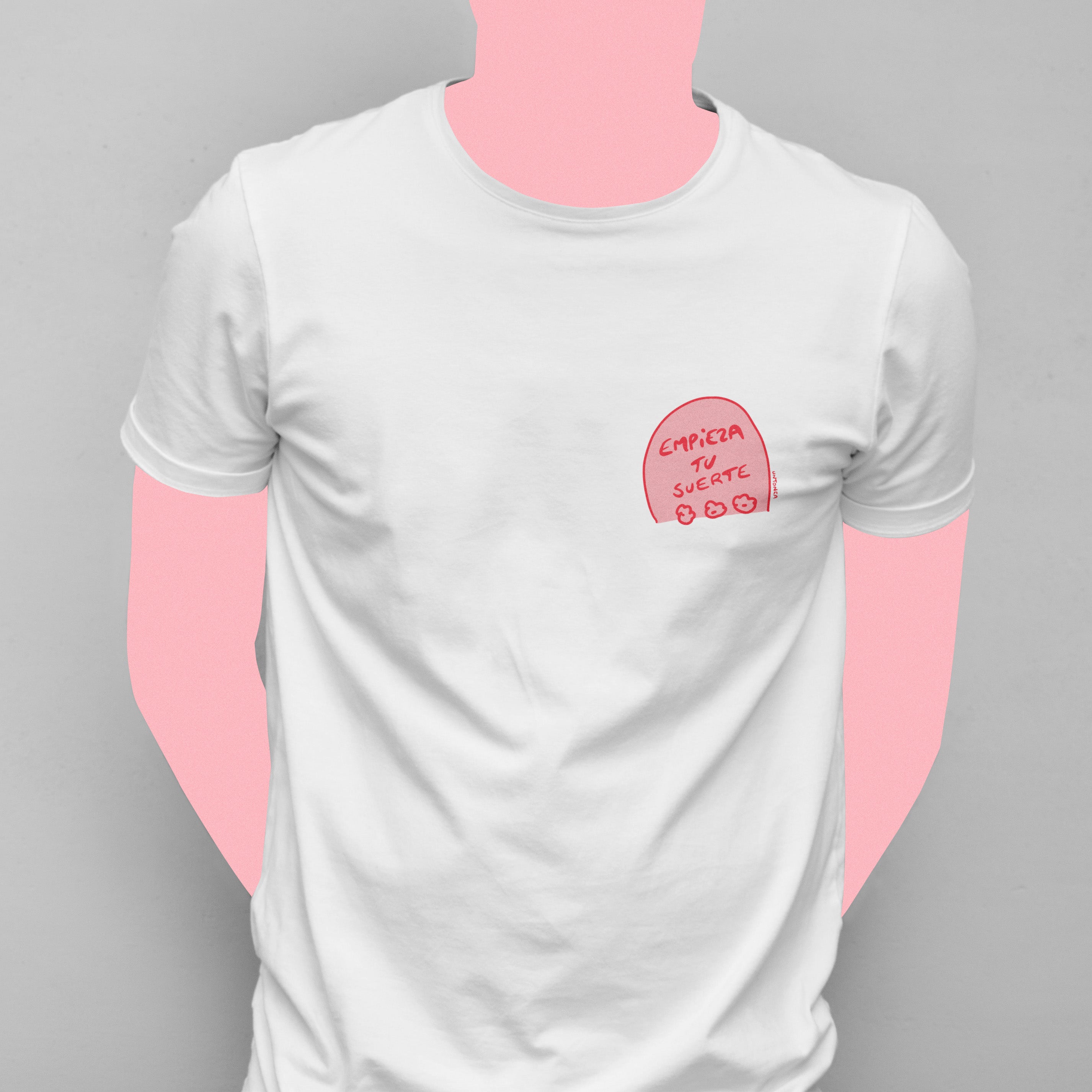 Remera Suerte - Blanco / tumba pequeña